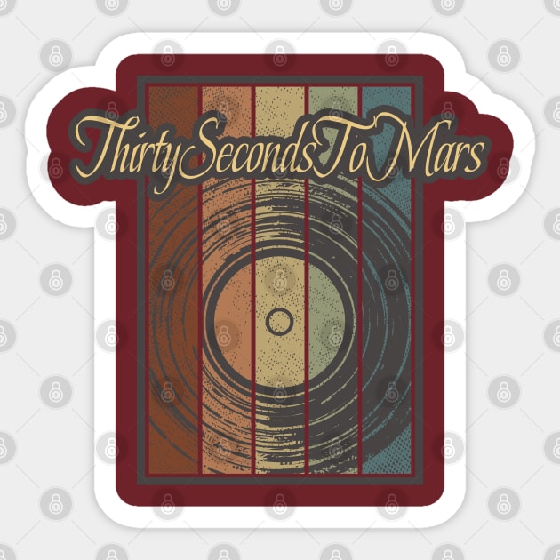 Thirty Seconds To Mars Vynil Silhouette Sticker by North Tight Rope